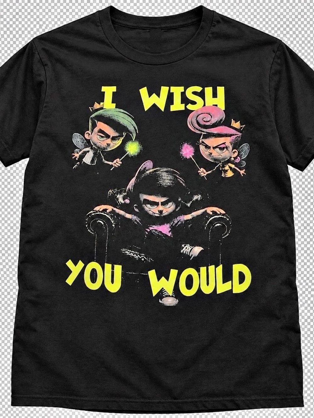 Graphic Short Sleeve Tee in Black Like New